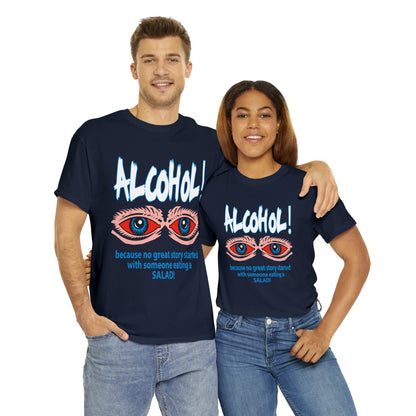 "ALC****" vs Salad  - Funny Shirt - Unisex Heavy Cotton Tee - USA