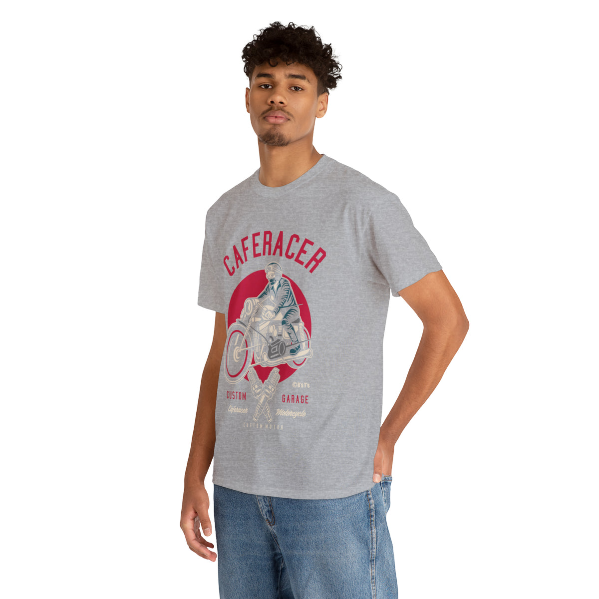 CAFE RACER Custom Garage - Unisex Heavy Cotton Tee