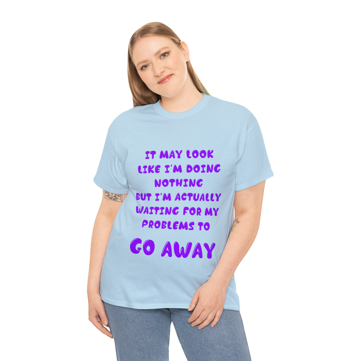 It May Look Like I'm Doing Nothing...  - Unisex Heavy Cotton Tee - AUS