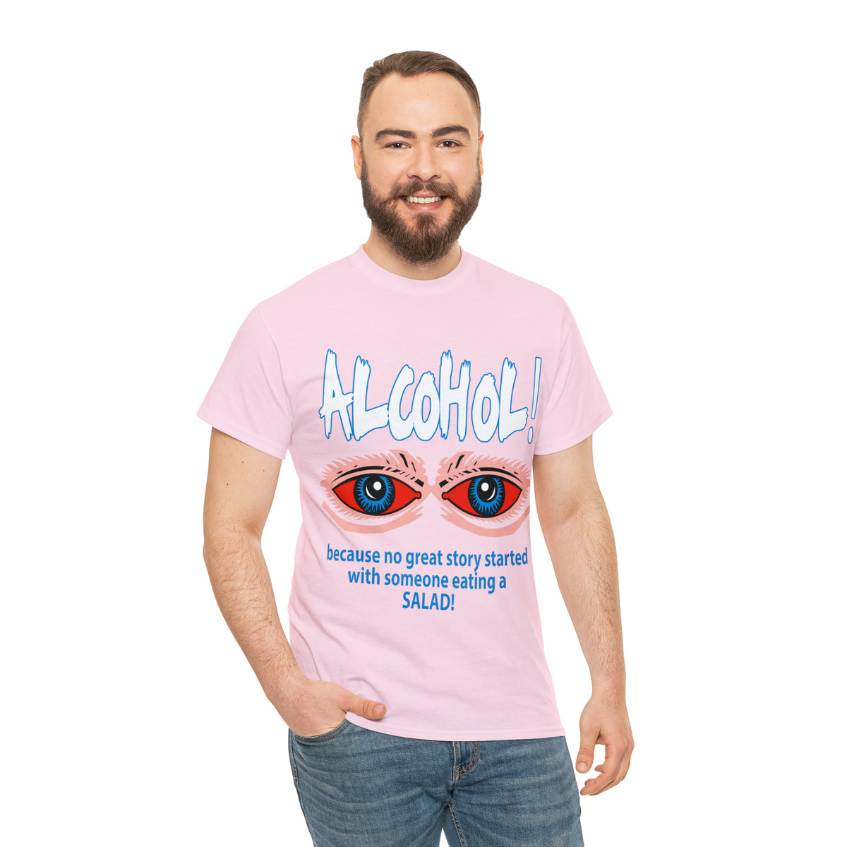 "ALC****" vs Salad  - Funny Shirt - Unisex Heavy Cotton Tee - USA