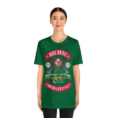 BIKER LIFESTYLE - Ride or Die - Unisex Jersey Short Sleeve Tee