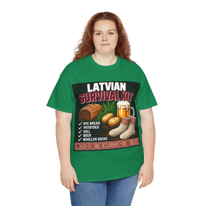 Latvian Survival Kit T-Shirt | Funny Latvian Gift | BalticAF