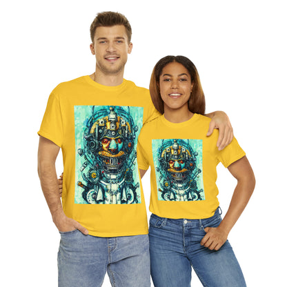 CYBERPUNK STEAMPUNK AUTON - Airt on a Shirt  - Unisex Heavy Cotton Tee - AUS