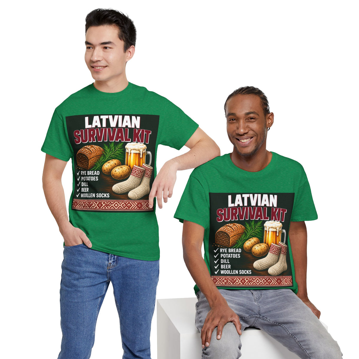 Latvian Survival Kit T-Shirt | Funny Latvian Gift | BalticAF