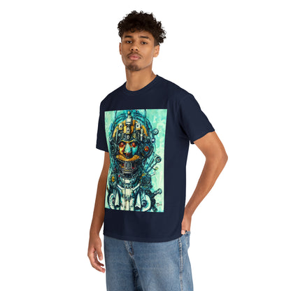 CYBERPUNK STEAMPUNK AUTON - Airt on a Shirt  - Unisex Heavy Cotton Tee - AUS