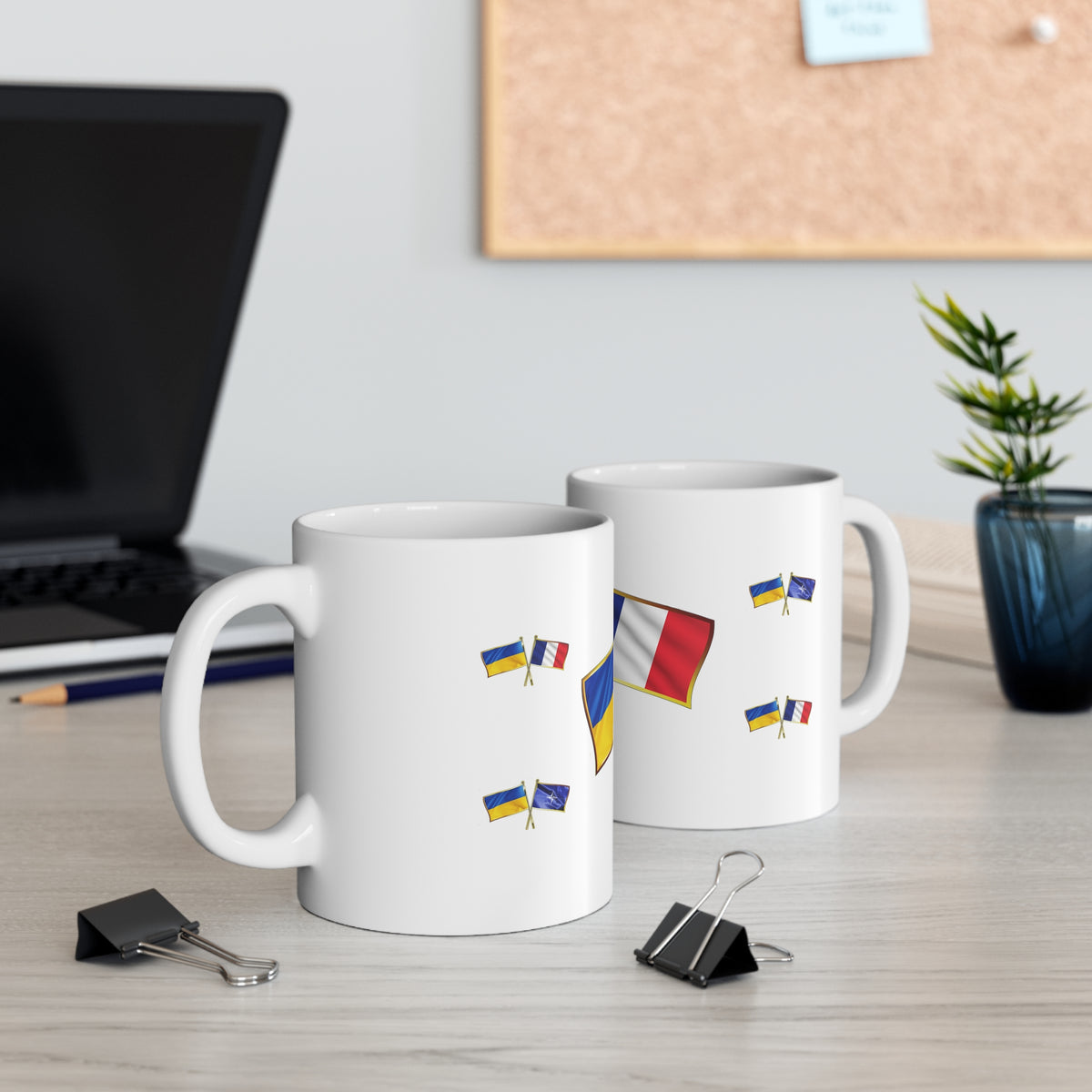 Ukrainian-French NATO Supporter Mug