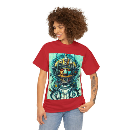 CYBERPUNK STEAMPUNK AUTON - Airt on a Shirt  - Unisex Heavy Cotton Tee - AUS