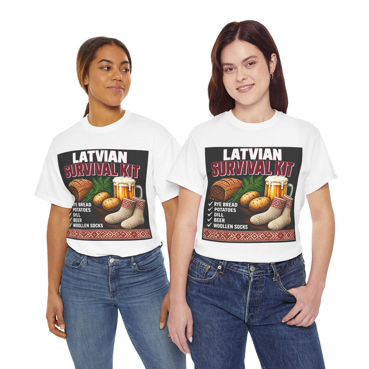 Latvian Survival Kit T-Shirt | Funny Latvian Gift | BalticAF