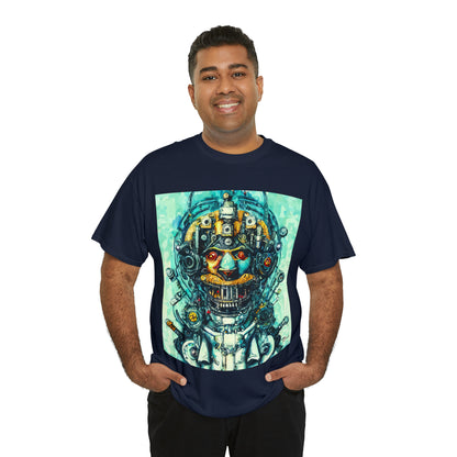 CYBERPUNK STEAMPUNK AUTON - Airt on a Shirt  - Unisex Heavy Cotton Tee - AUS