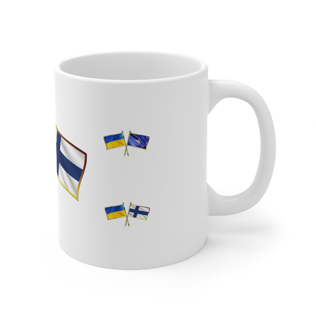 Ukrainian-Finnish NATO Supporter Mug