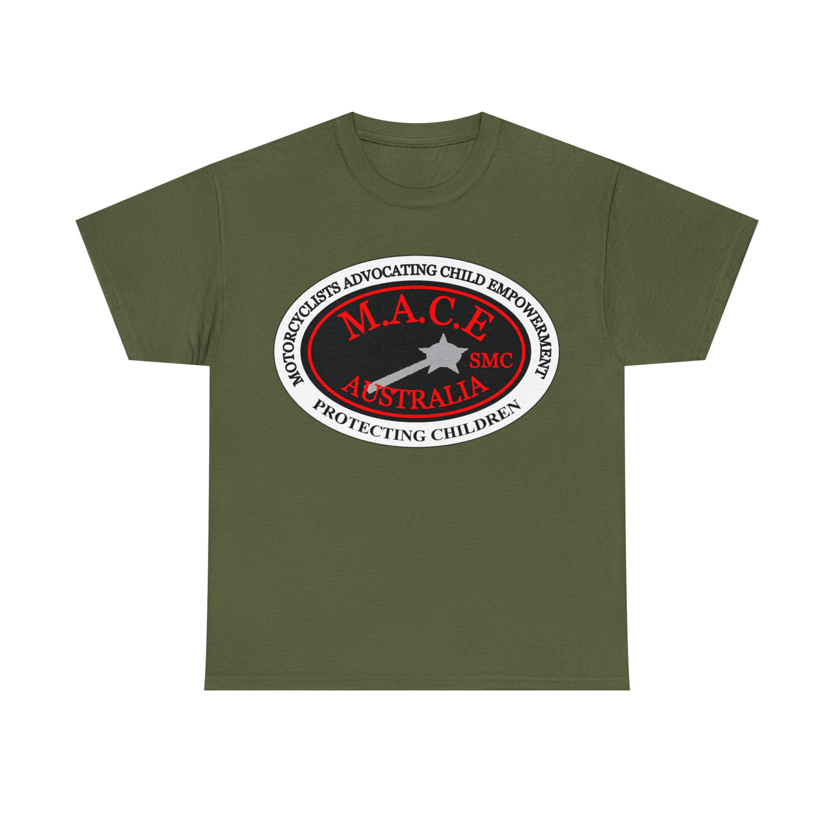 M.A.C.E. Plain Emblem - Unisex Heavy Cotton Tee