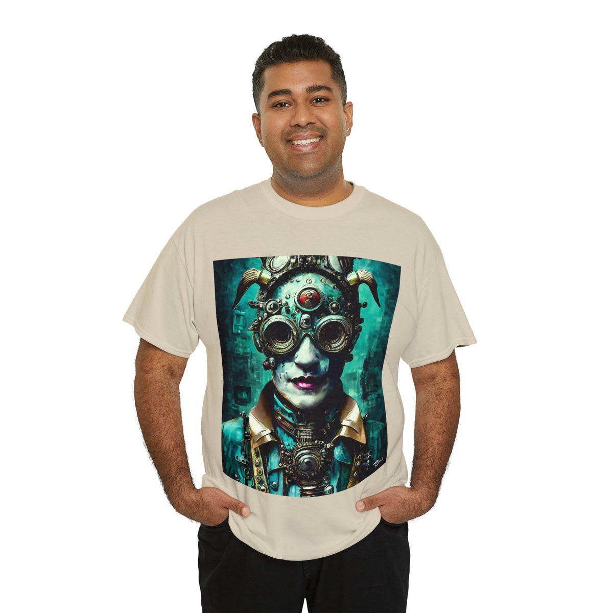 CYBER-STEAMPUNK LORD - Airt on a Shirt  - Unisex Heavy Cotton Tee - AUS