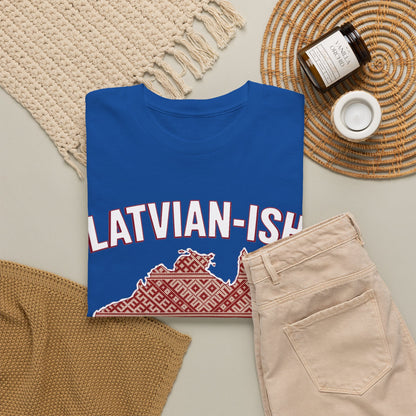 Latvian-ISH Australian T-Shirt | Funny Latvian Heritage Gift | BalticAF