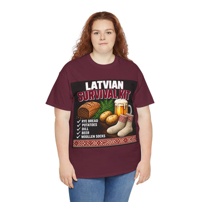 Latvian Survival Kit T-Shirt | Funny Latvian Gift | BalticAF
