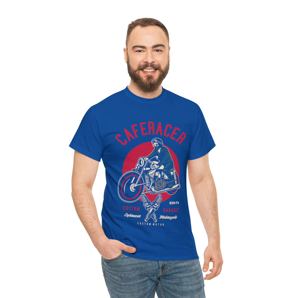 CAFE RACER Custom Garage - Unisex Heavy Cotton Tee