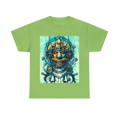 CYBERPUNK STEAMPUNK AUTON - Airt on a Shirt  - Unisex Heavy Cotton Tee - AUS