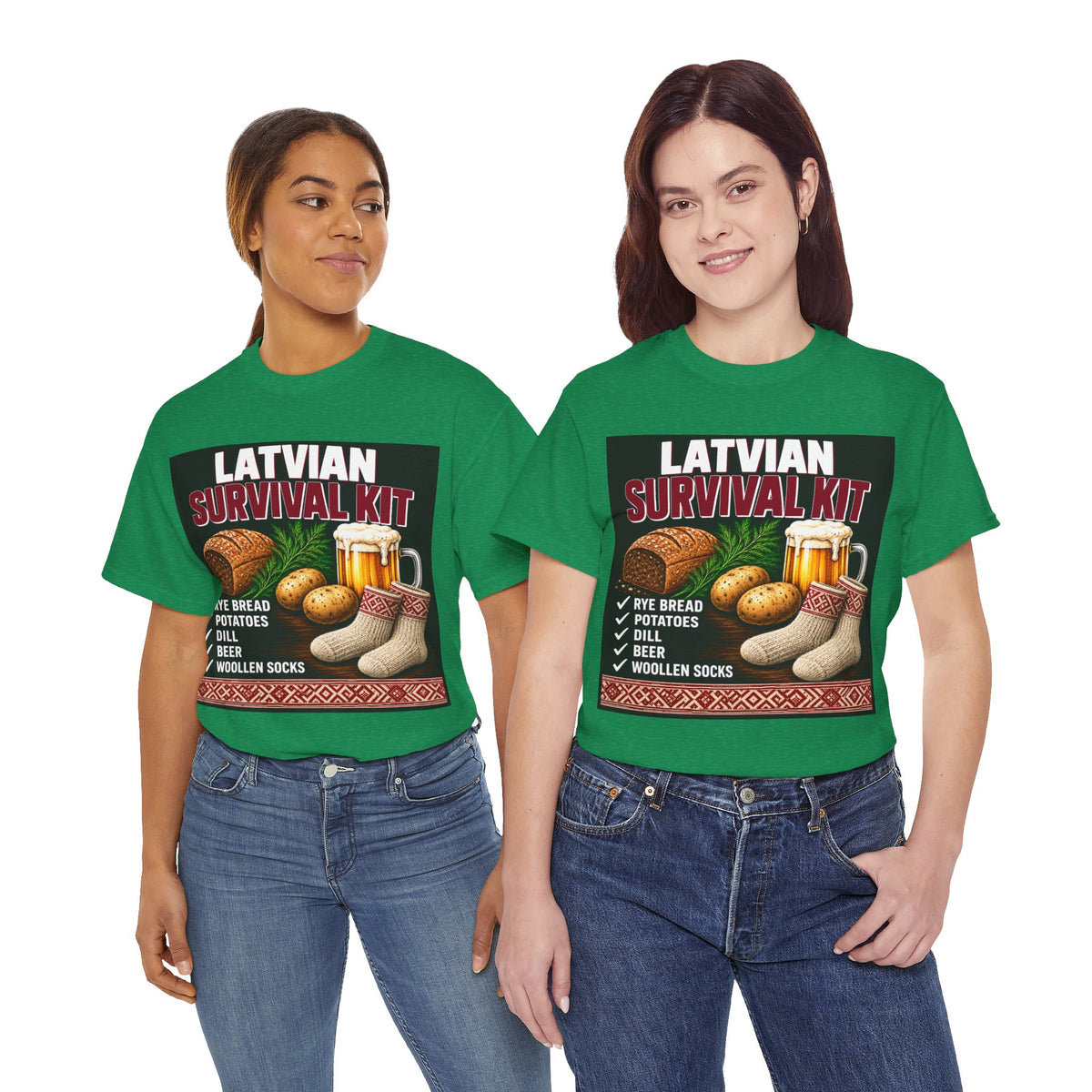 Latvian Survival Kit T-Shirt | Funny Latvian Gift | BalticAF