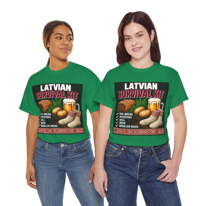 Latvian Survival Kit T-Shirt | Funny Latvian Gift | BalticAF