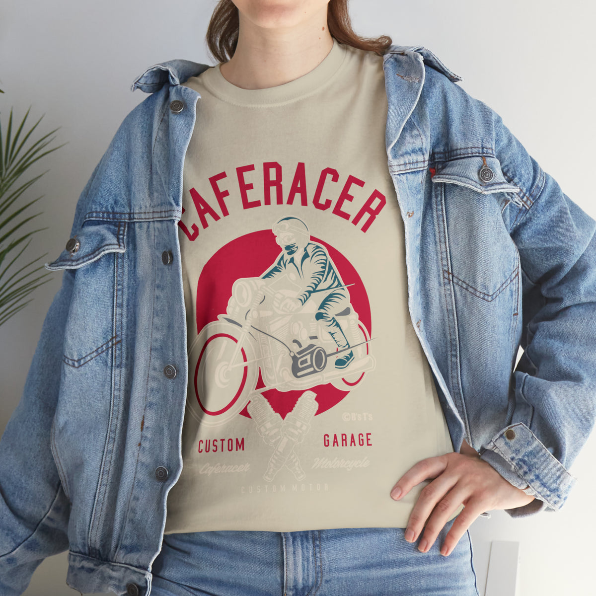 CAFE RACER Custom Garage - Unisex Heavy Cotton Tee