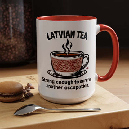 Latvian Tea Mug | Latvian Heritage & Humour Gift | BalticAF