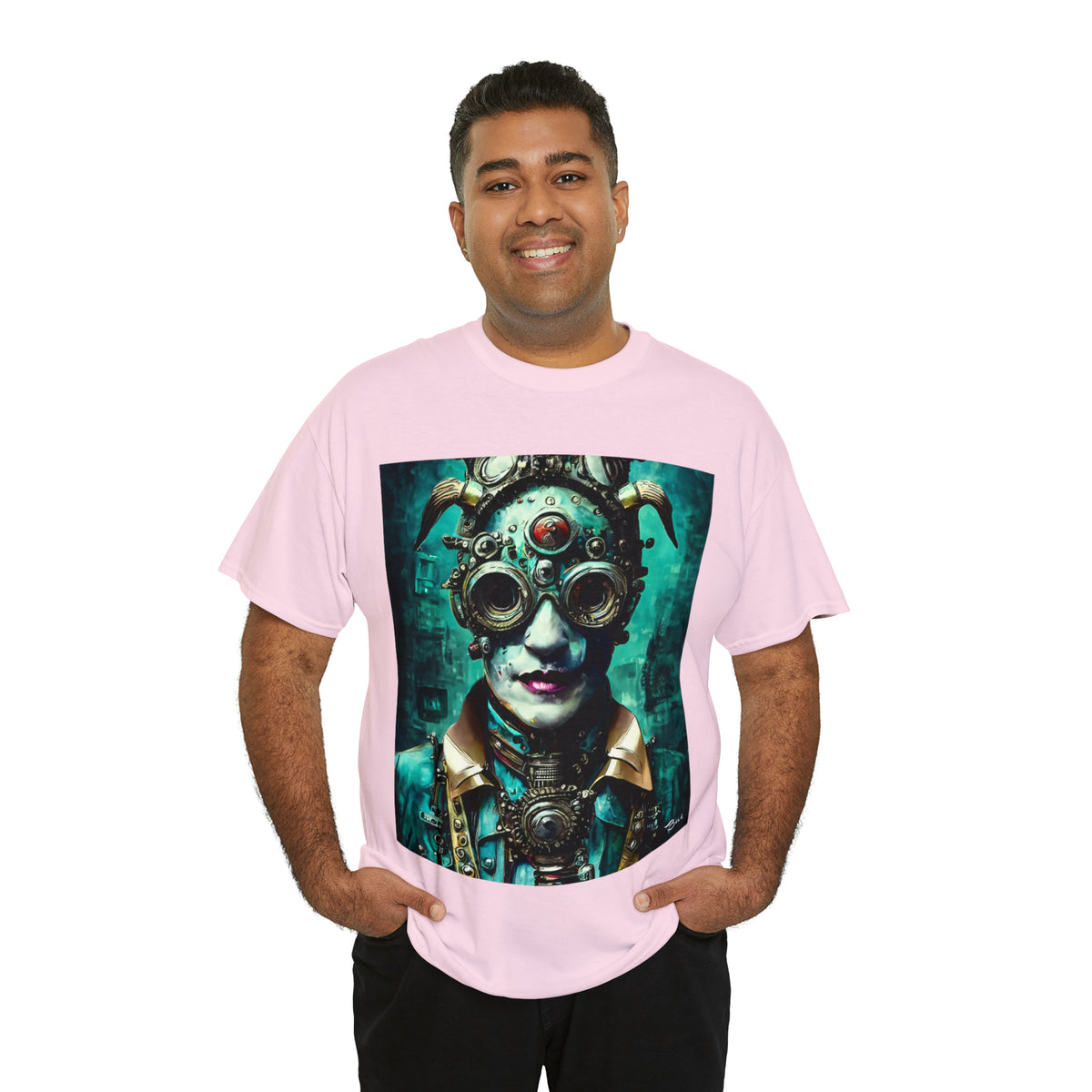 CYBER-STEAMPUNK LORD - Airt on a Shirt  - Unisex Heavy Cotton Tee - AUS