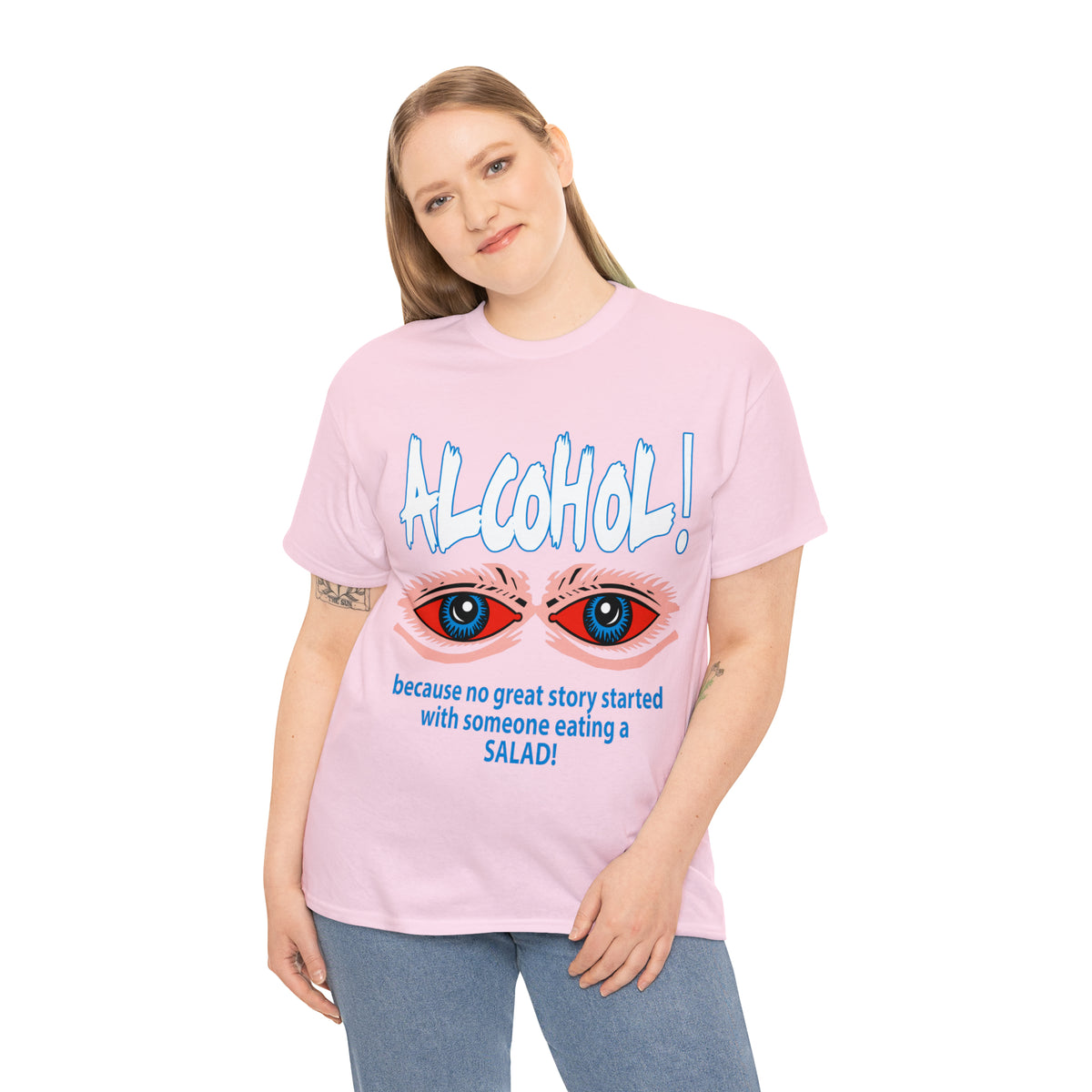 "ALC****" vs Salad  - Funny Shirt - Unisex Heavy Cotton Tee - USA