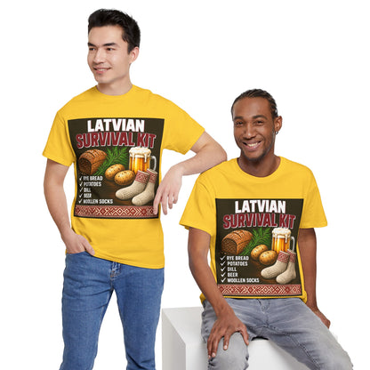Latvian Survival Kit T-Shirt | Funny Latvian Gift | BalticAF