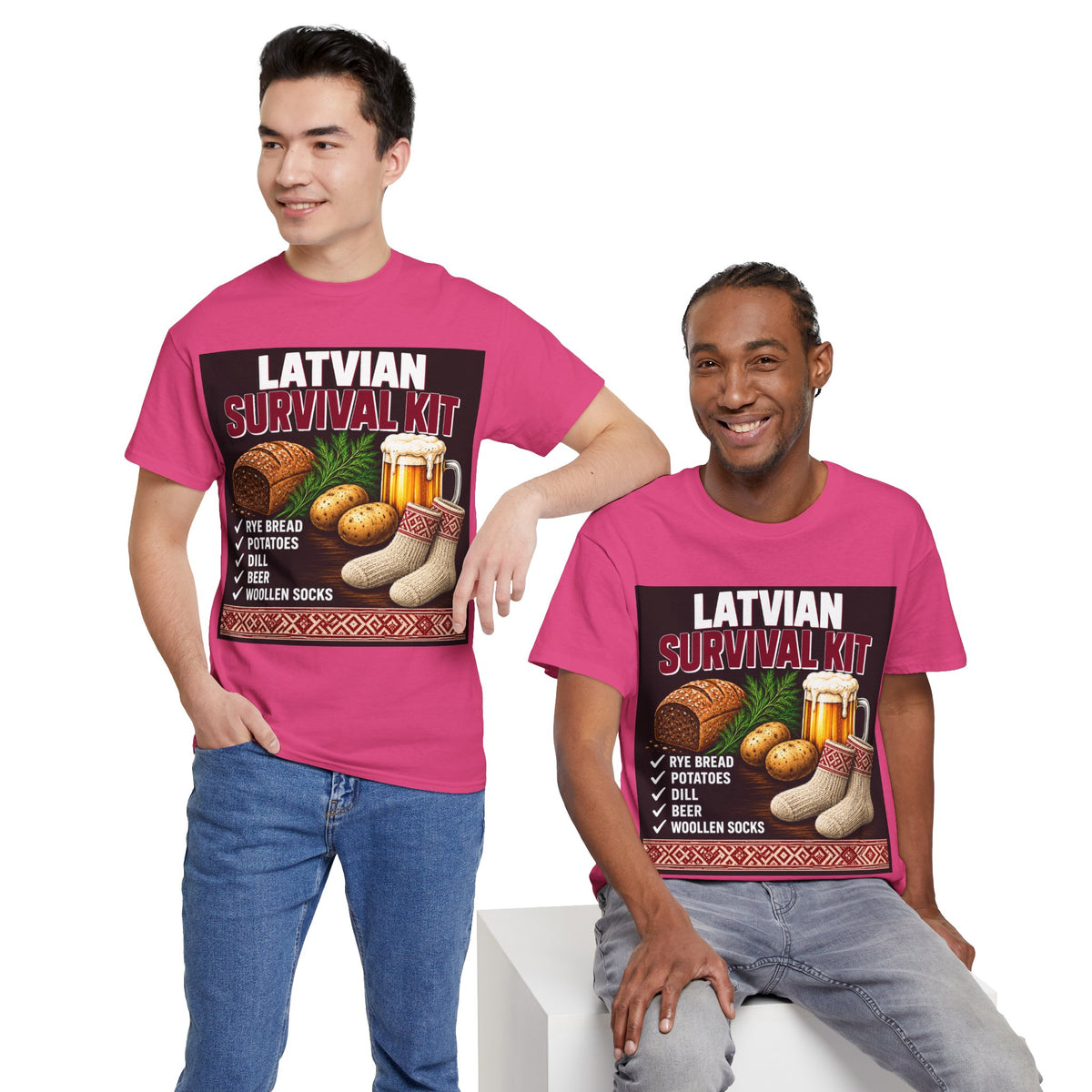 Latvian Survival Kit T-Shirt | Funny Latvian Gift | BalticAF