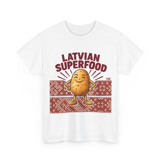 Latvian Superfood T-Shirt | Funny Latvian Potato Gift | BalticAF