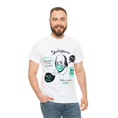 COVID-19 SHAKESPEARE (light) - Unisex Heavy Cotton Tee