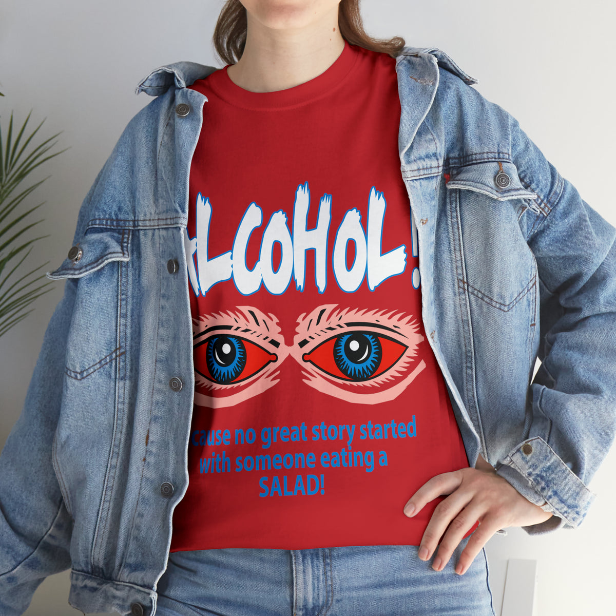 "ALC****" vs Salad - Funny Unisex Heavy Cotton Tee - AUS