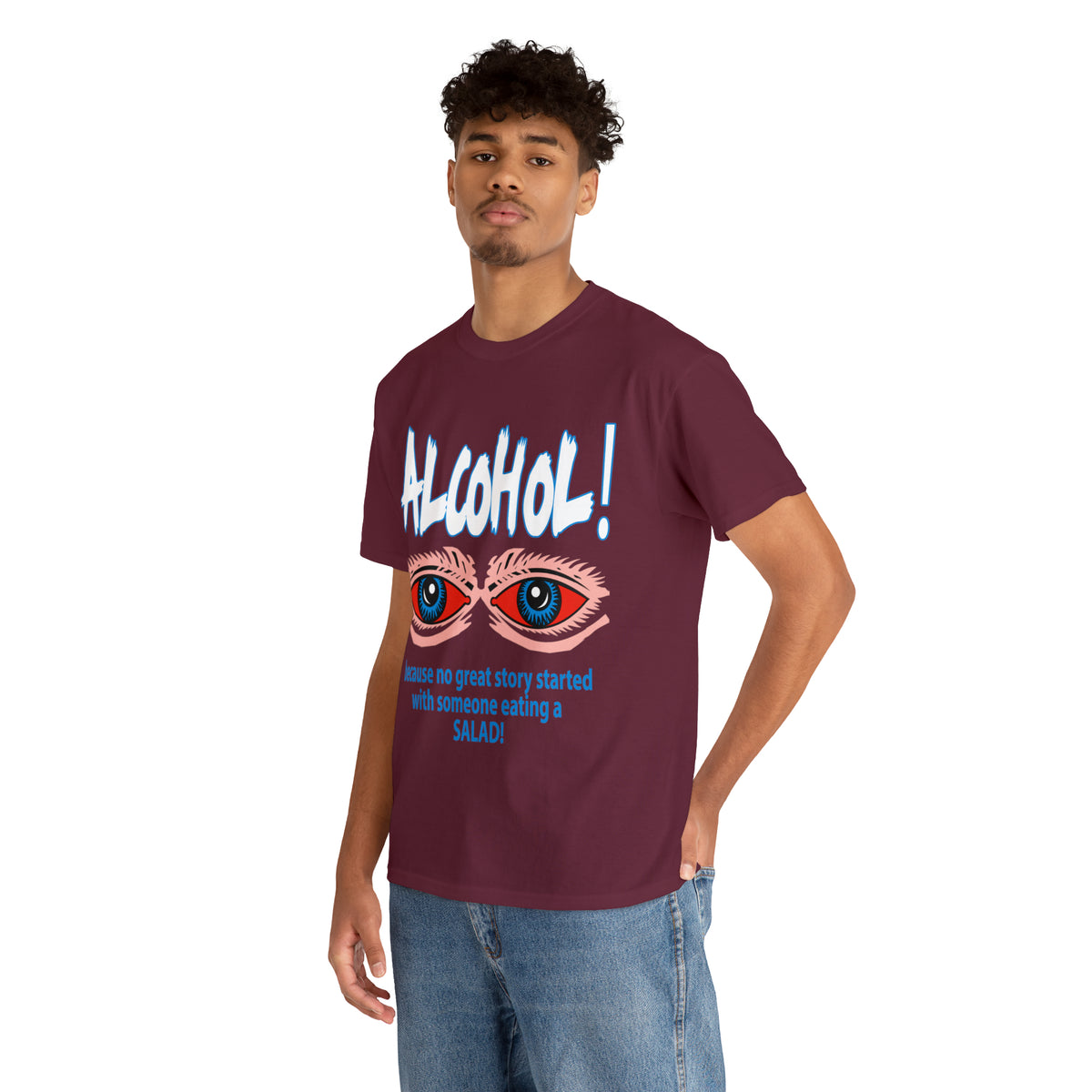 "ALC****" vs Salad  - Funny Shirt - Unisex Heavy Cotton Tee - USA