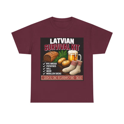 Latvian Survival Kit T-Shirt | Funny Latvian Gift | BalticAF