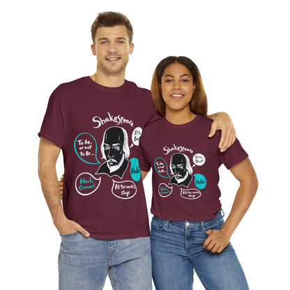 SHAKESPEARE (dark) - Unisex Heavy Cotton Tee