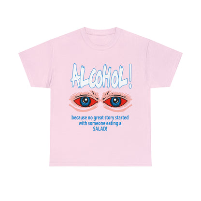 "ALC****" vs Salad  - Funny Shirt - Unisex Heavy Cotton Tee - USA