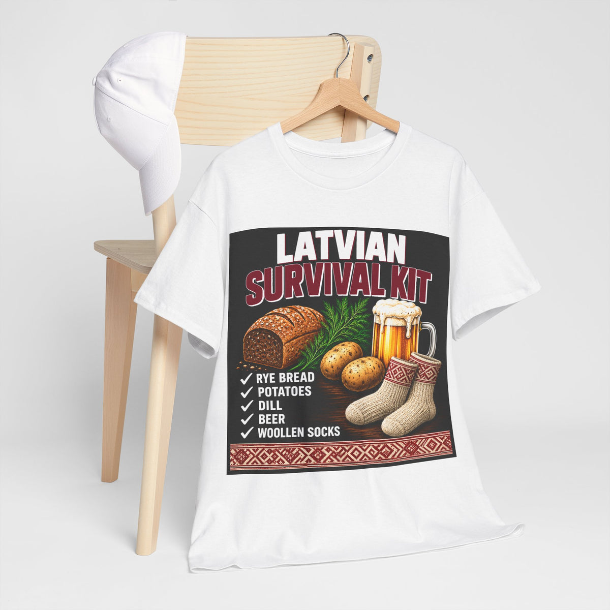 Latvian Survival Kit T-Shirt | Funny Latvian Gift | BalticAF