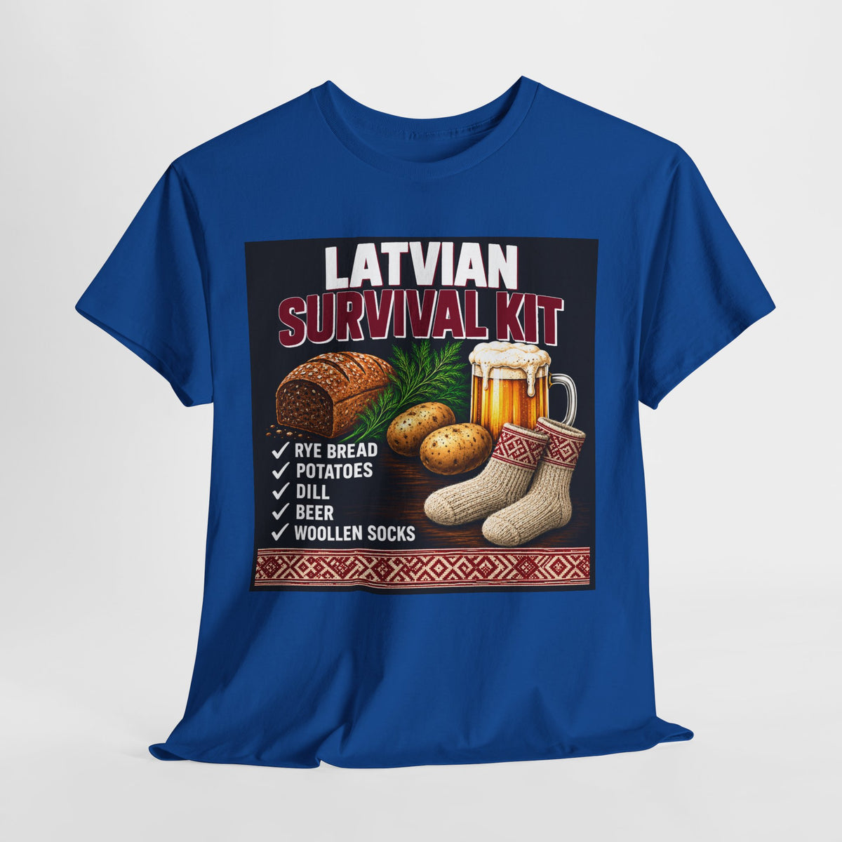 Latvian Survival Kit T-Shirt | Funny Latvian Gift | BalticAF