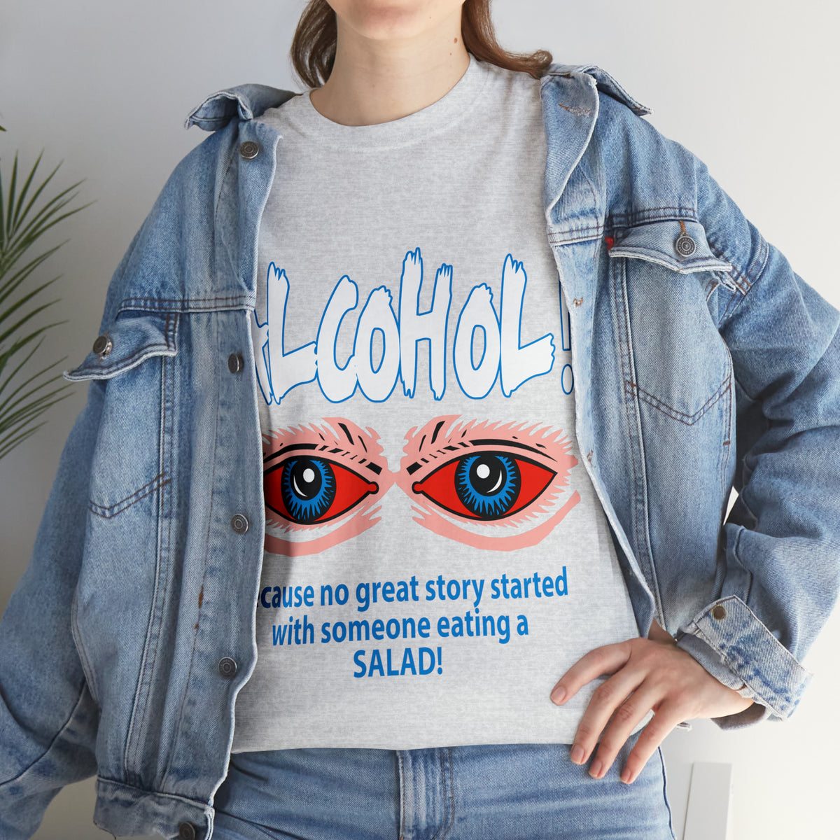 "ALC****" vs Salad - Funny Unisex Heavy Cotton Tee - AUS