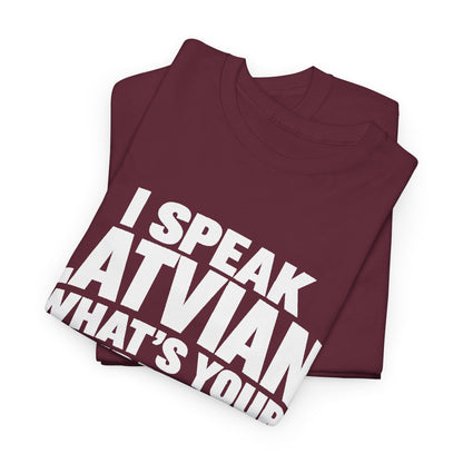 I Speak Latvian. What's Your Superpower? T-Shirt | Funny Latvian Heritage Gift | BalticAF