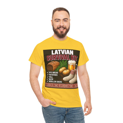 Latvian Survival Kit T-Shirt | Funny Latvian Gift | BalticAF