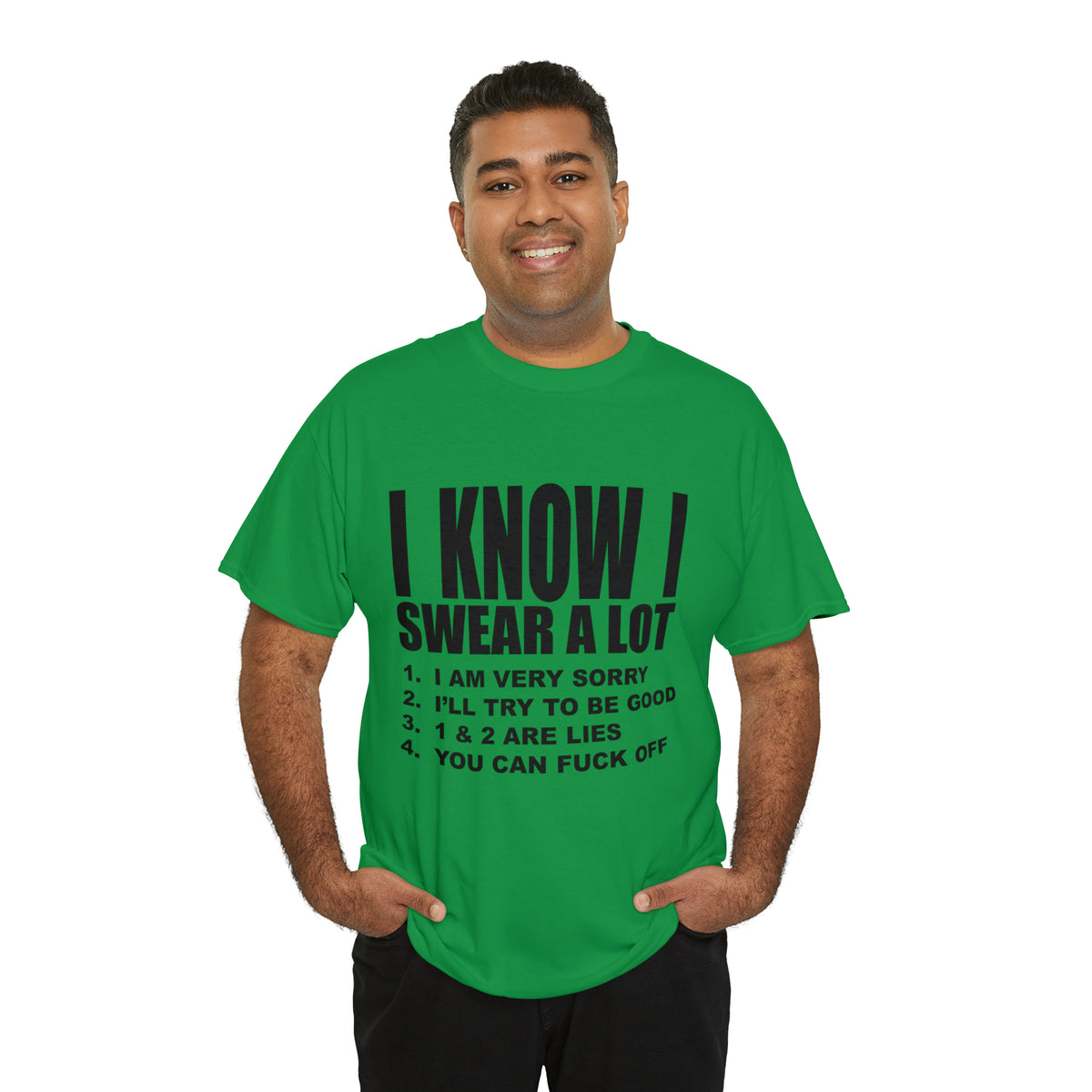 I KNOW I SWEAR A LOT (r*** version) - Unisex Heavy Cotton Tee - AUS