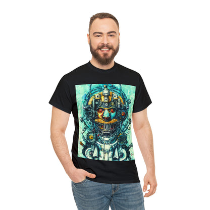 CYBERPUNK STEAMPUNK AUTON - Airt on a Shirt  - Unisex Heavy Cotton Tee - AUS
