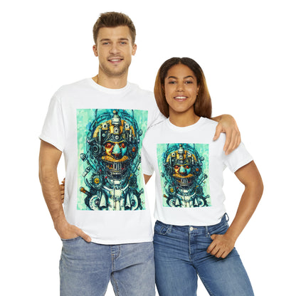 CYBERPUNK STEAMPUNK AUTON - Airt on a Shirt  - Unisex Heavy Cotton Tee - AUS