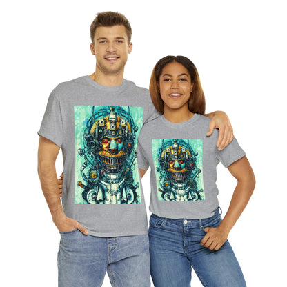 CYBERPUNK STEAMPUNK AUTON - Airt on a Shirt  - Unisex Heavy Cotton Tee - AUS