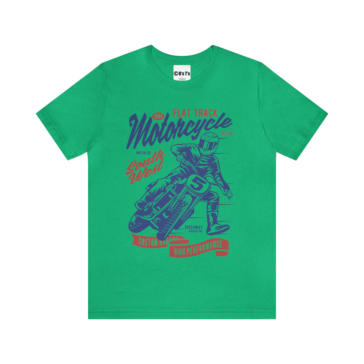 FLAT TRACK MOTORCYCLE - Unisex Jersey Short Sleeve Tee