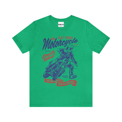 FLAT TRACK MOTORCYCLE - Unisex Jersey Short Sleeve Tee