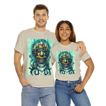 CYBERPUNK STEAMPUNK AUTON - Airt on a Shirt  - Unisex Heavy Cotton Tee - AUS