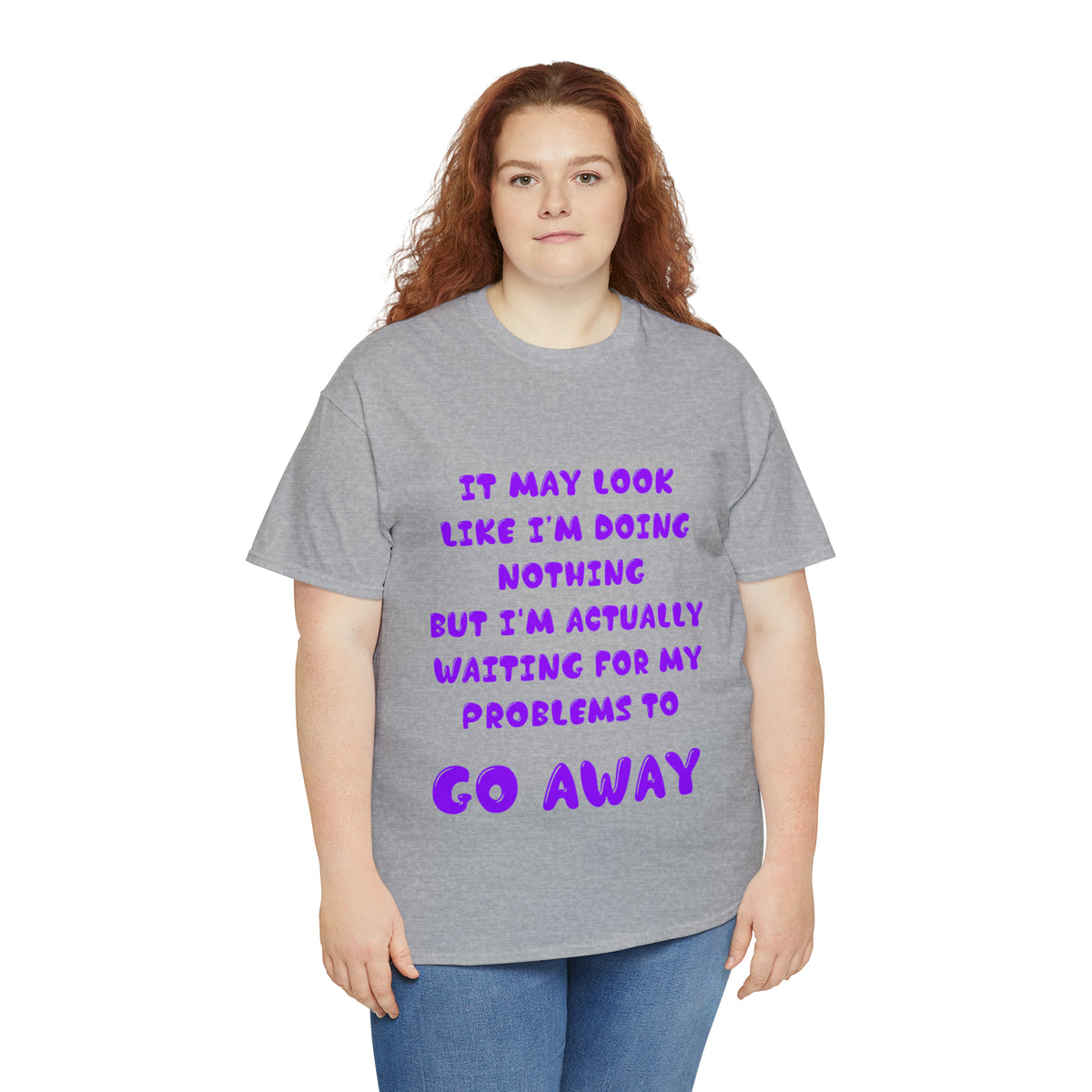 It May Look Like I'm Doing Nothing...  - Unisex Heavy Cotton Tee - AUS