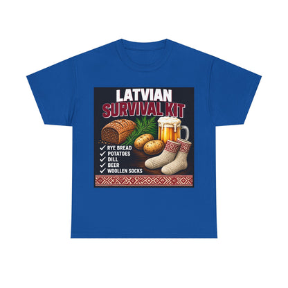 Latvian Survival Kit T-Shirt | Funny Latvian Gift | BalticAF
