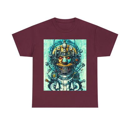 CYBERPUNK STEAMPUNK AUTON - Airt on a Shirt  - Unisex Heavy Cotton Tee - AUS